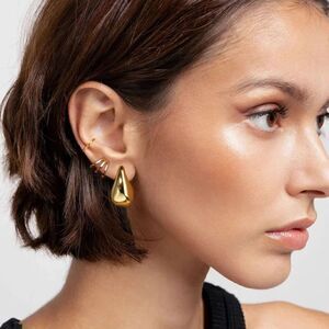Geo drop shape earrings N233